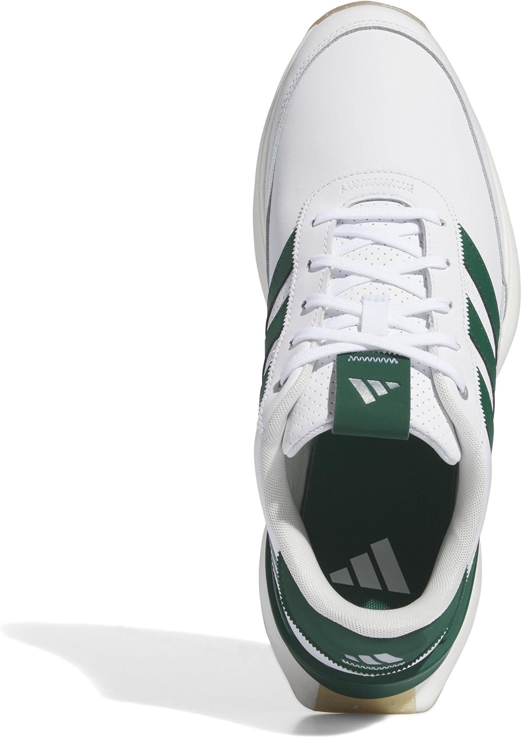 imageAdidas Mens S2g Spikeless Leather 24 Golf ShoesFootwear WhiteCollegiate GreenGum 4