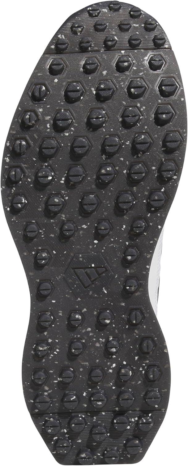 imageAdidas Mens S2g Spikeless Leather 24 Golf ShoesFootwear WhiteCollegiate NavyLucid Red