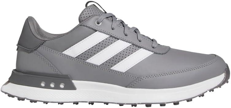 imageAdidas Mens S2g Spikeless Leather 24 Golf ShoesGrey ThreeFootwear WhiteGrey Five