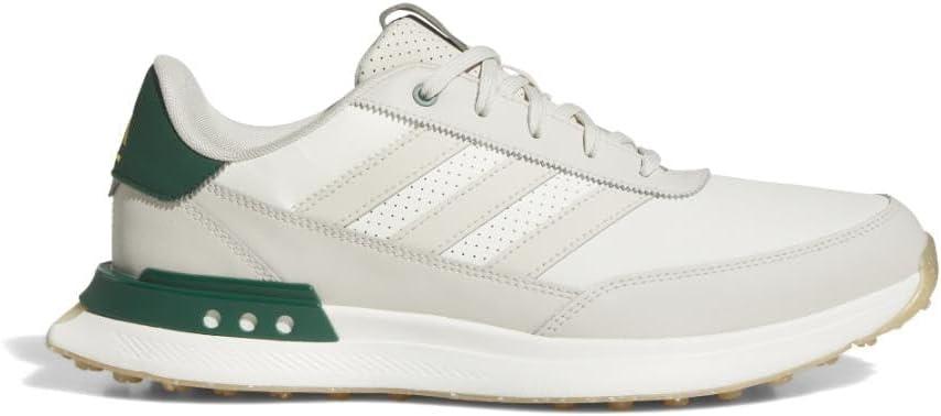 imageAdidas Mens S2g Spikeless Leather 24 Golf ShoesOff WhiteAluminaCollegiate Green