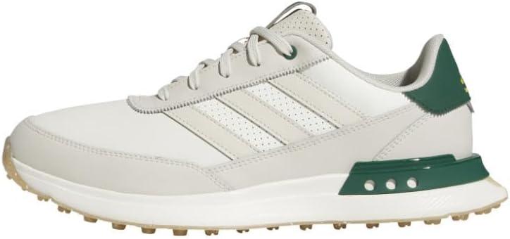 imageAdidas Mens S2g Spikeless Leather 24 Golf ShoesOff WhiteAluminaCollegiate Green