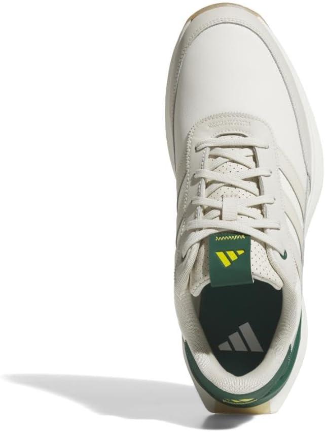 imageAdidas Mens S2g Spikeless Leather 24 Golf ShoesOff WhiteAluminaCollegiate Green