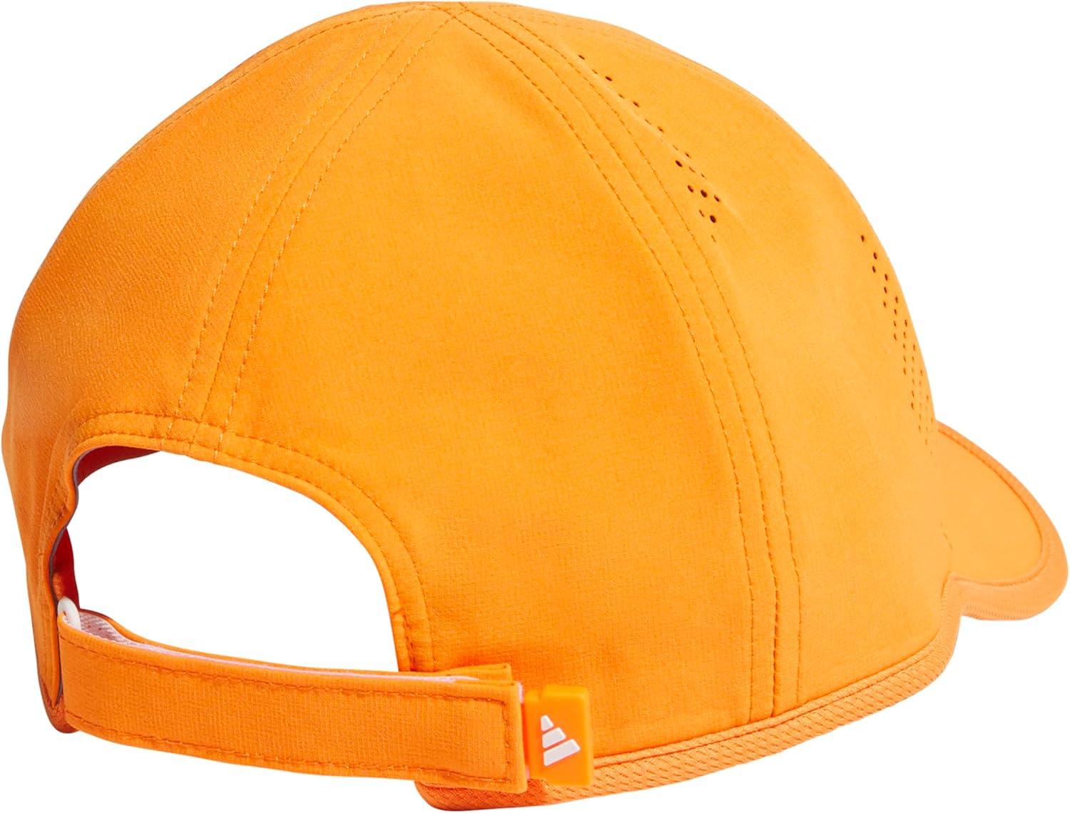 imageAdidas Superlite Athletic Caps Running Hat MenPure OrangeSilver MetallicWhite30