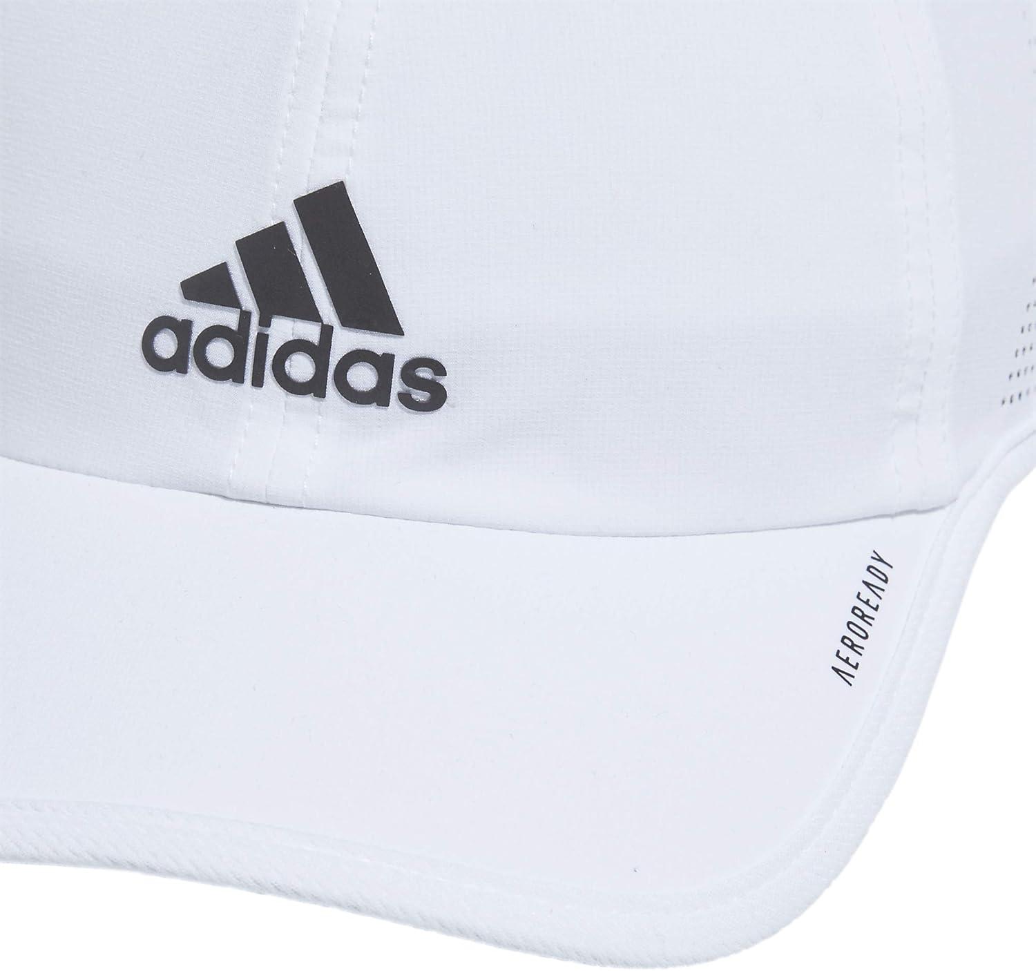 imageAdidas Superlite Athletic Caps Running Hat MenWhiteBlack Reflective20