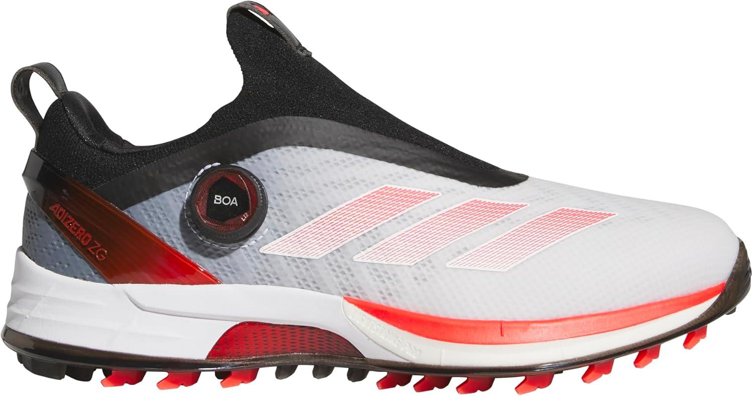 imageadidas Mens Adizero ZG BOA Spikeless ShoesFootwear WhiteLucid RedCore Black