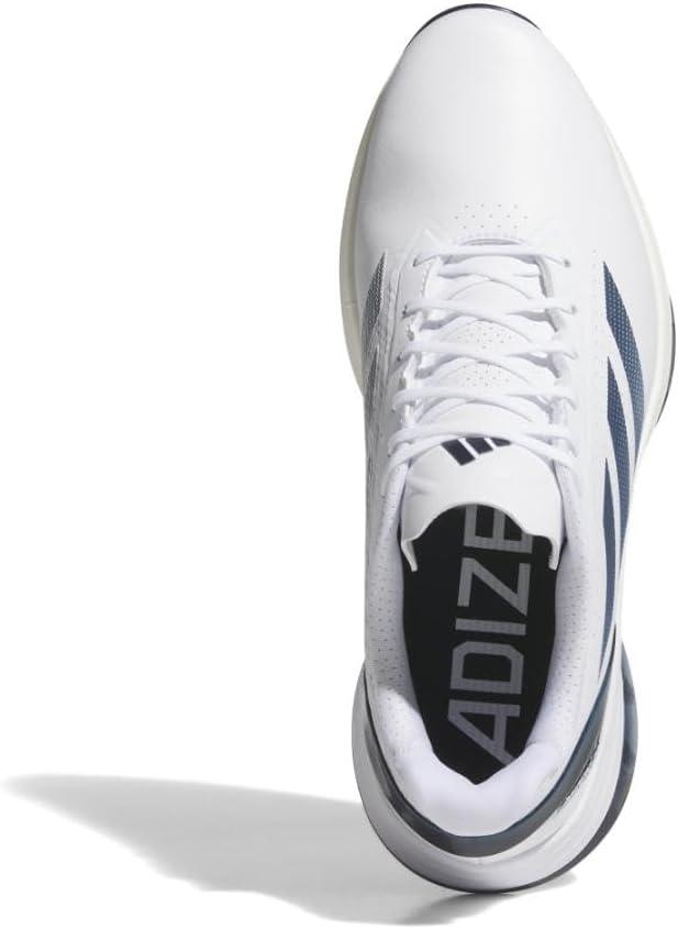 imageadidas Mens Adizero Zg Spikeless Golf ShoesFootwear WhiteCollegiate NavyZero Metallic
