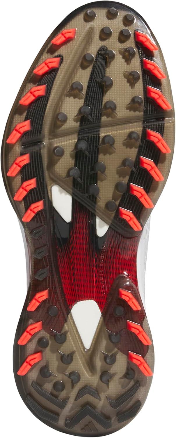 imageadidas Mens Adizero Zg Spikeless Golf ShoesFootwear WhiteLucid RedCore Black
