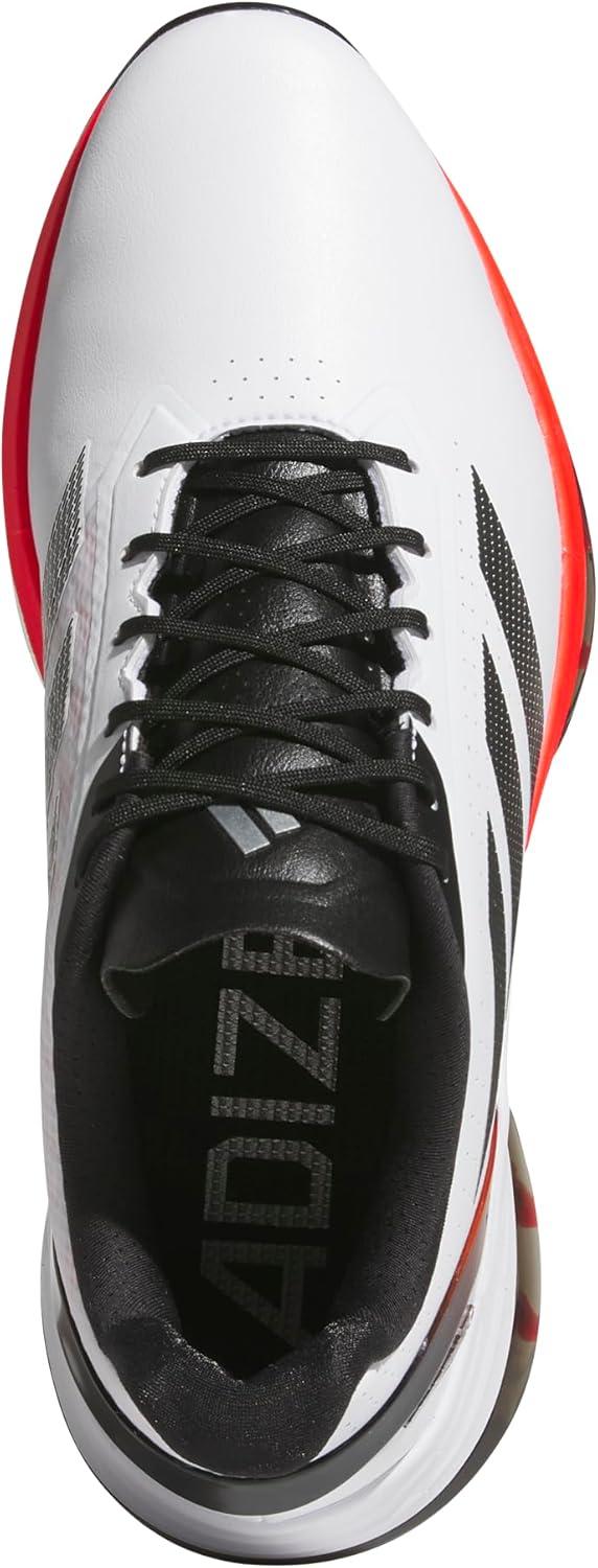 imageadidas Mens Adizero Zg Spikeless Golf ShoesFootwear WhiteLucid RedCore Black