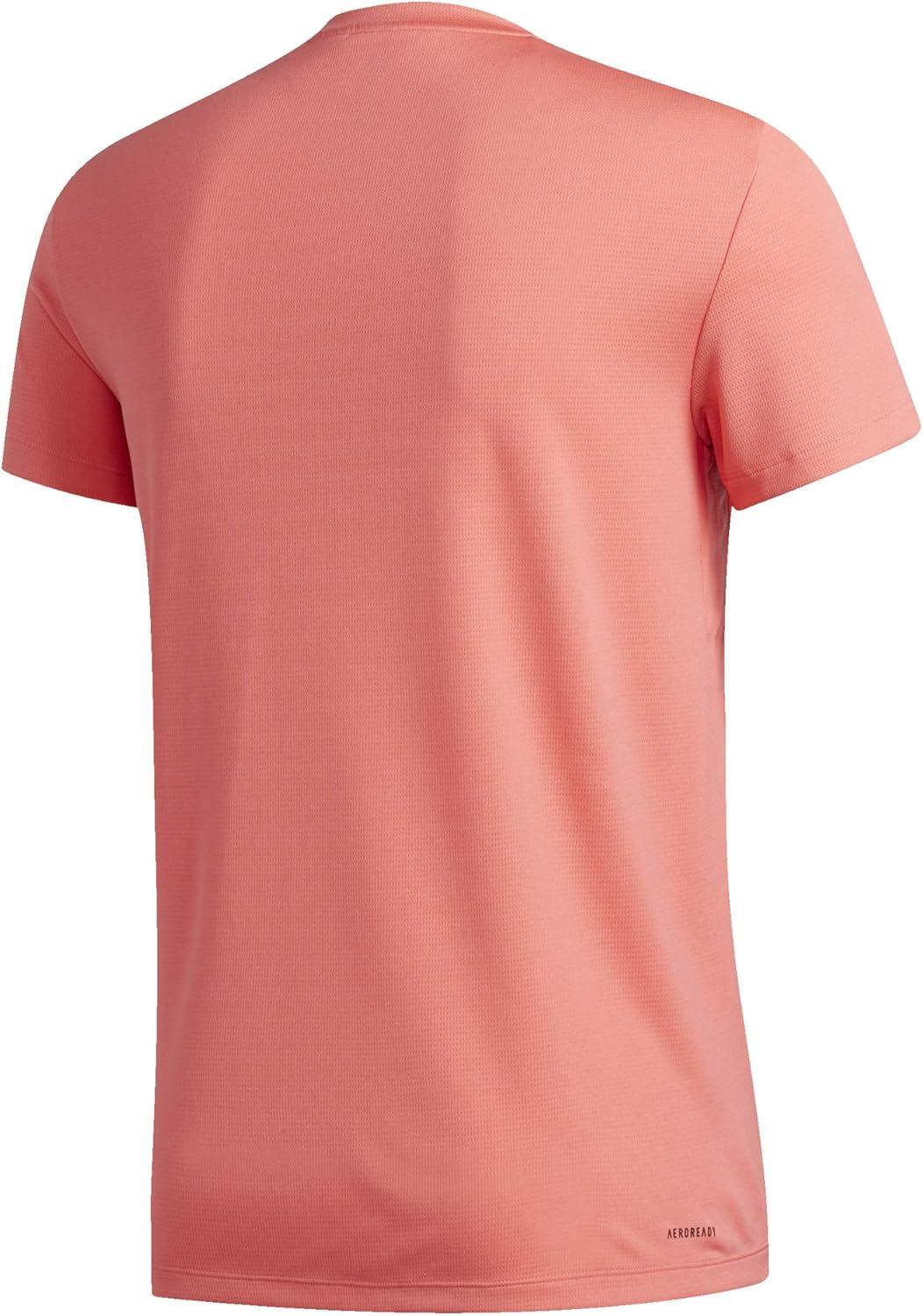 imageadidas Mens Aeroready 3Stripes TeeSemi Flash Red