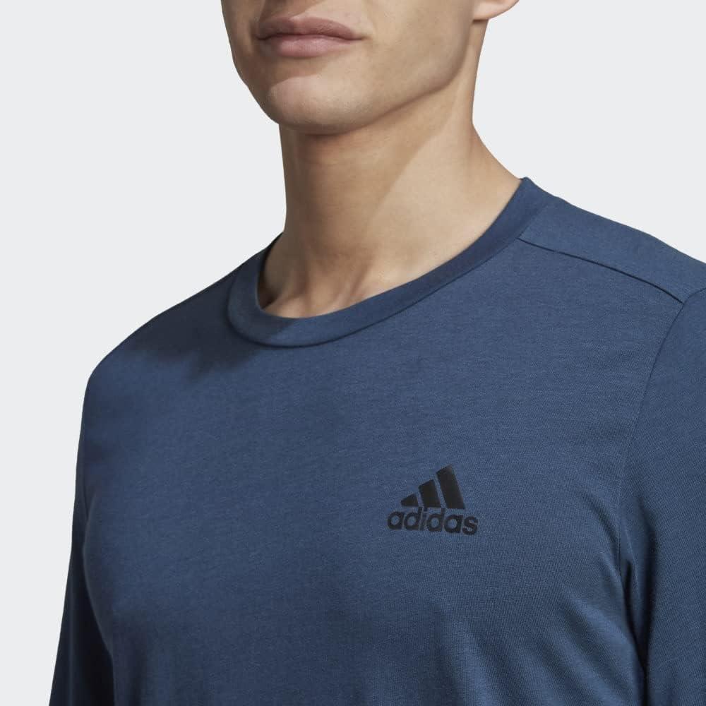 imageadidas Mens Aeroready Designed 2 Move Feelready Sport Long Sleeve TeeCrew NavyBlack