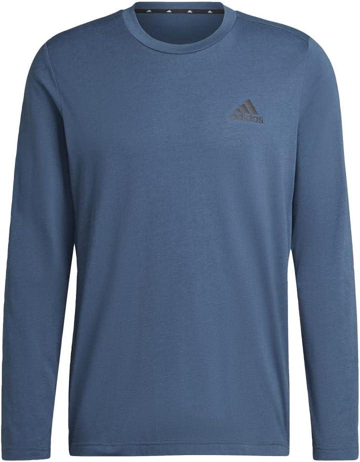 imageadidas Mens Aeroready Designed 2 Move Feelready Sport Long Sleeve TeeCrew NavyBlack