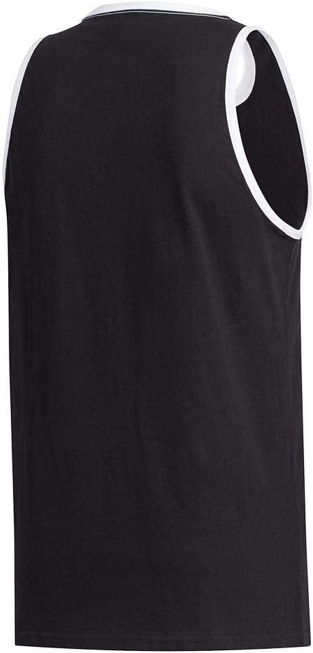 imageadidas Mens Badge of Sport Classic TankBlackWhite