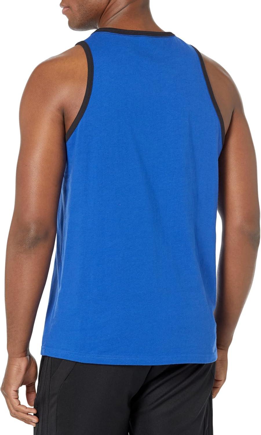 imageadidas Mens Badge of Sport Classic TankTeam Royal BlueBlack