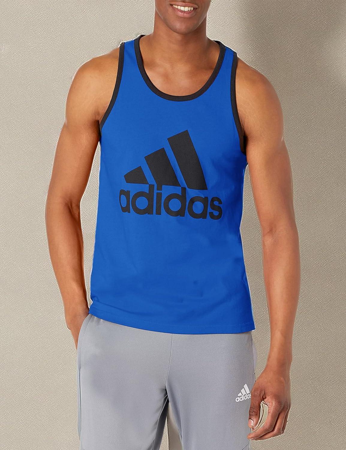 imageadidas Mens Badge of Sport Classic TankTeam Royal BlueBlack
