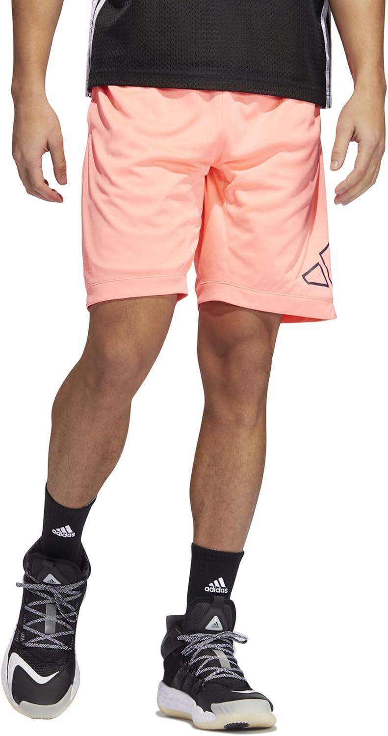 imageadidas Mens Big Logo ShortsAcid Red