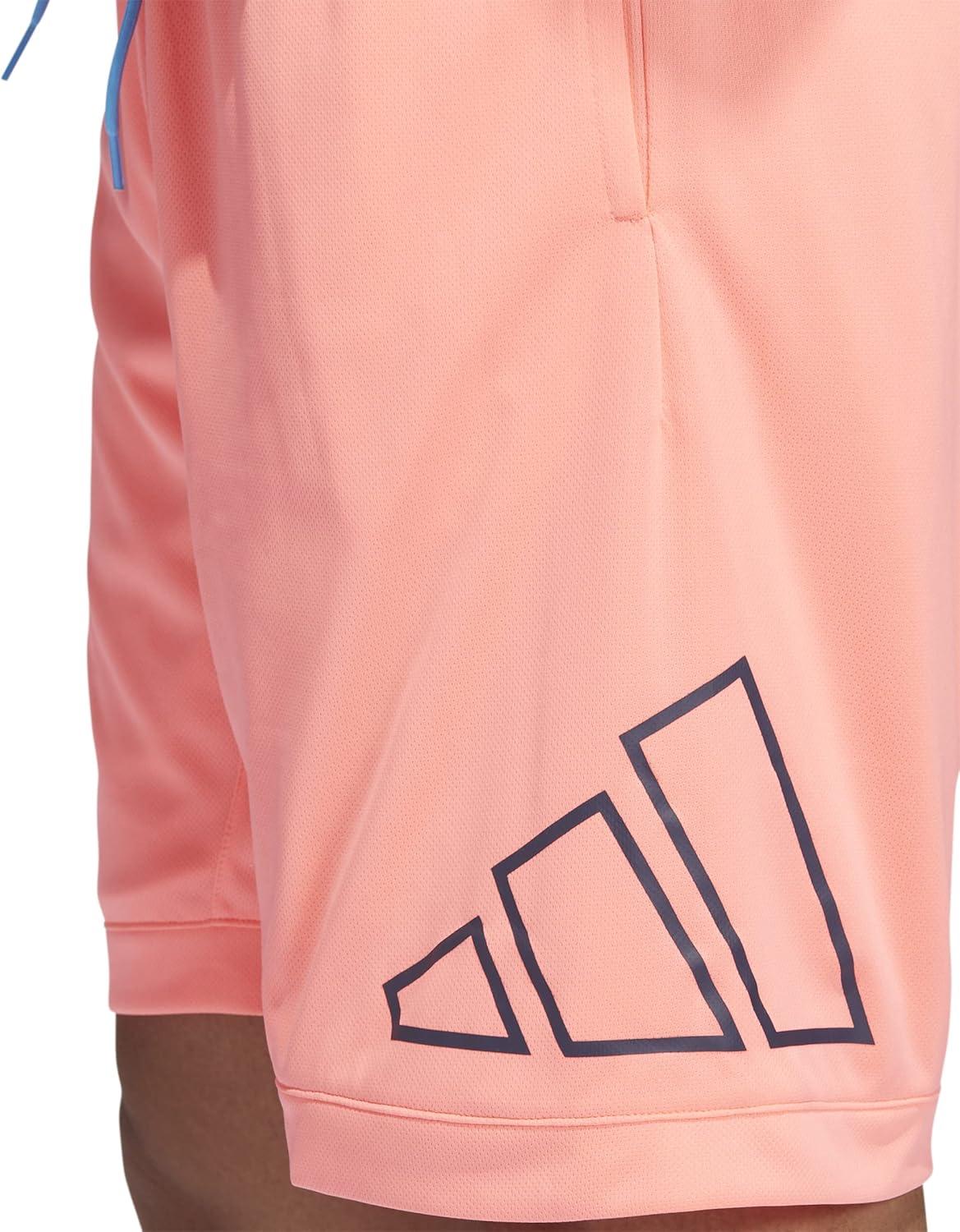 imageadidas Mens Big Logo ShortsAcid Red