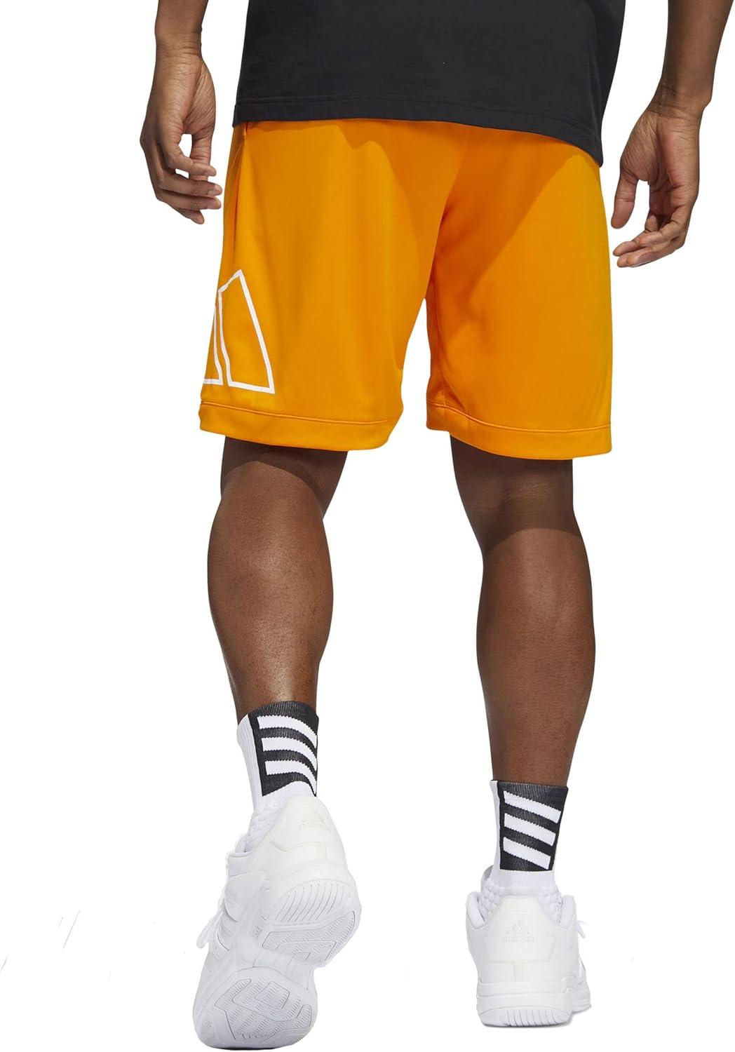 imageadidas Mens Big Logo ShortsBright Orange