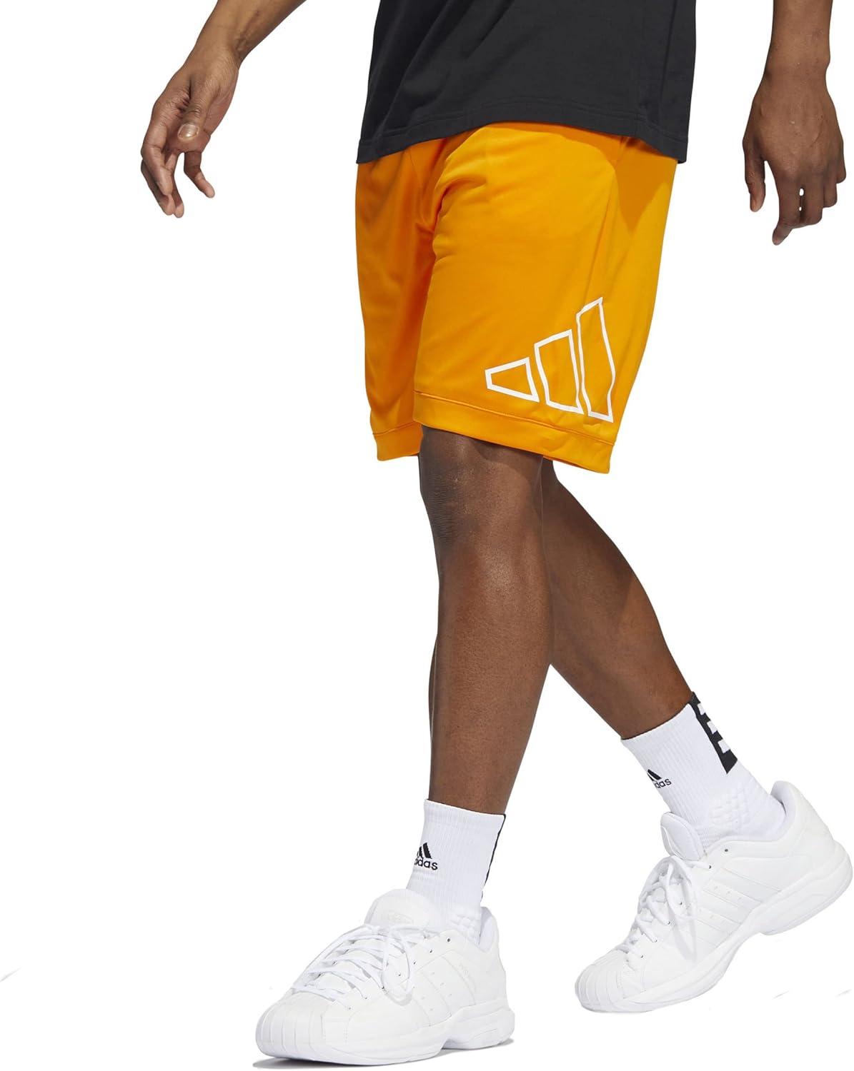 imageadidas Mens Big Logo ShortsBright Orange