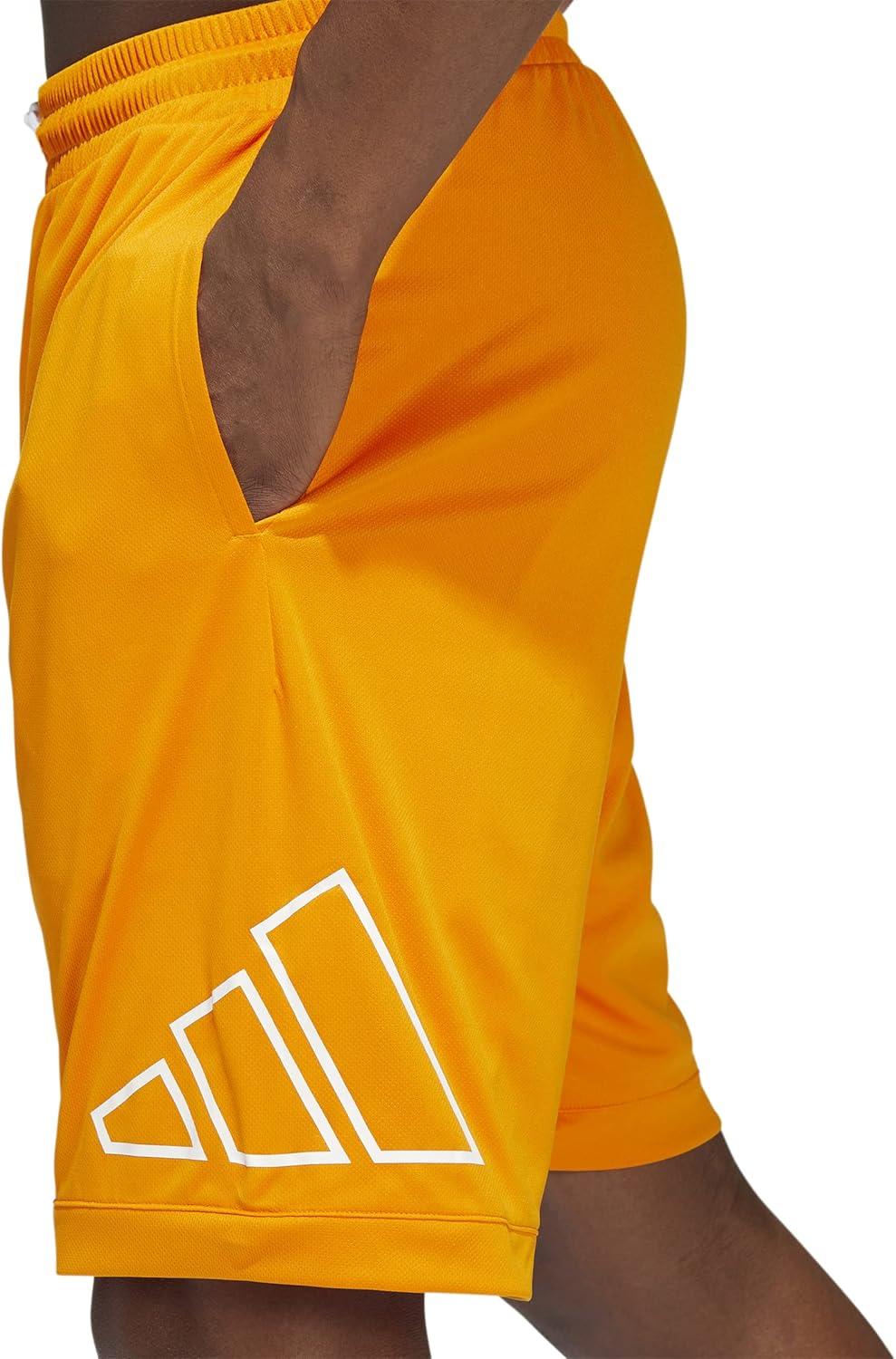 imageadidas Mens Big Logo ShortsBright Orange