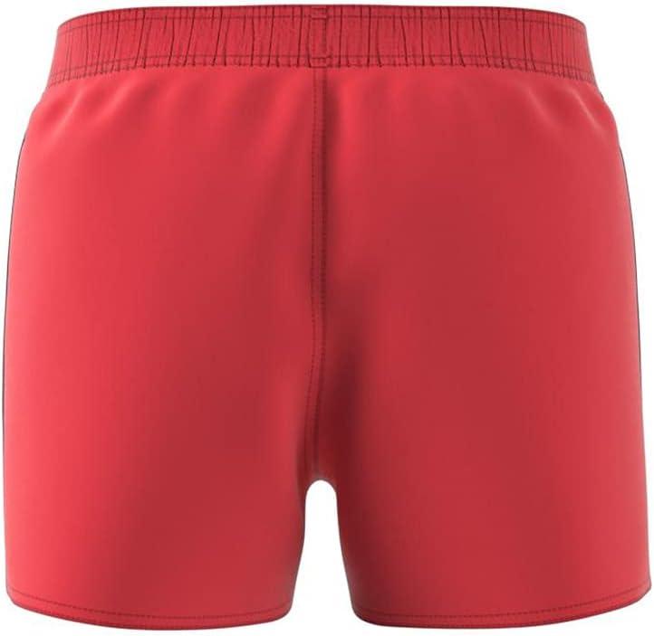 imageadidas Mens Classic 3Stripes Swim ShortsGlory RedCrew Navy