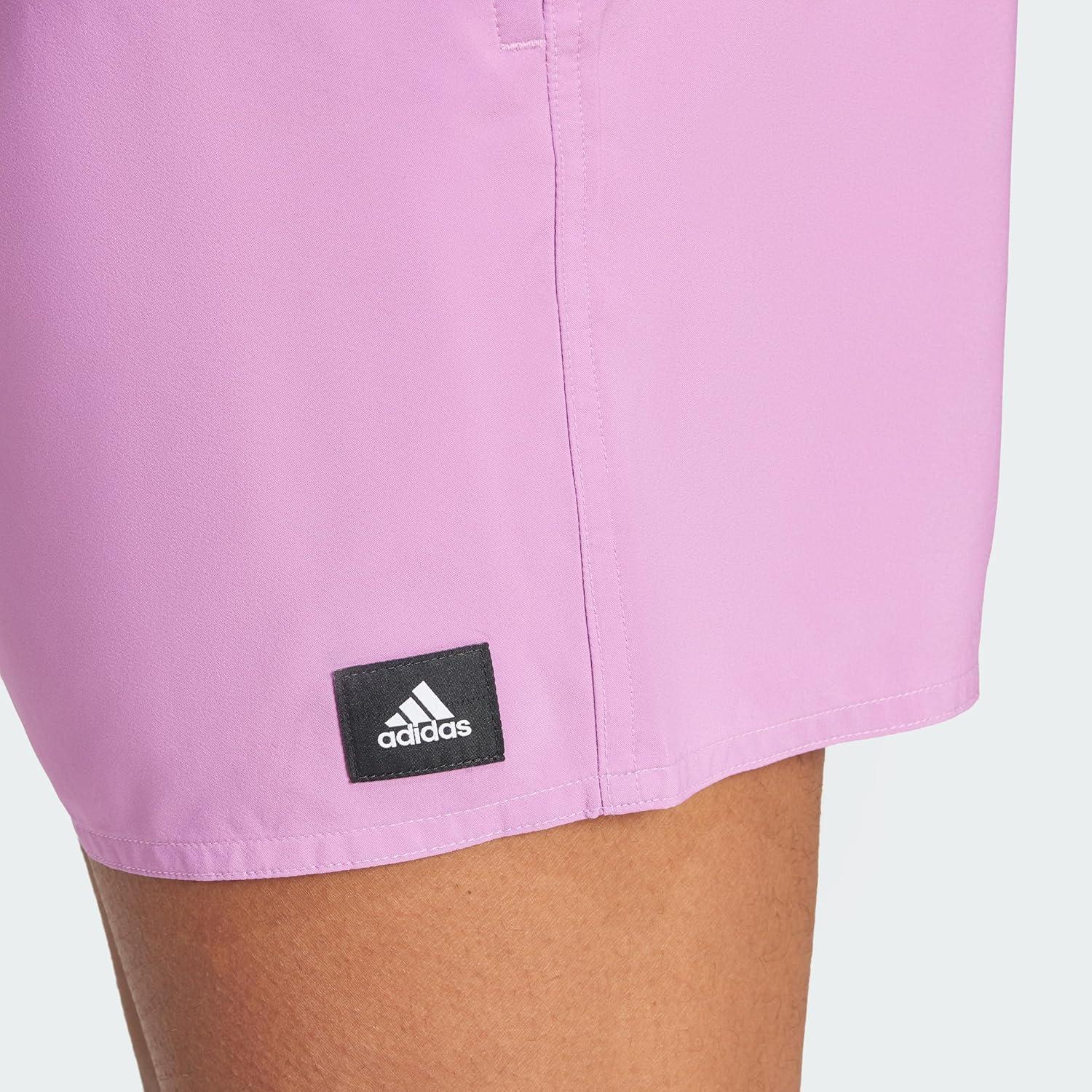 imageadidas Mens Classic 3Stripes Swim ShortsPreloved Purple Black