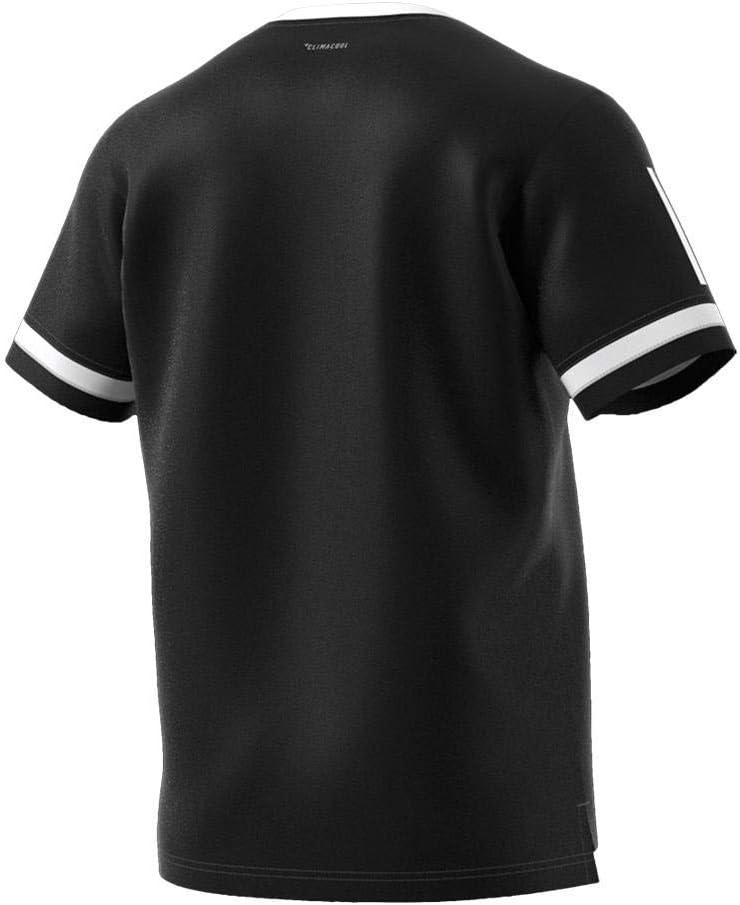 imageadidas Mens Club Tennis 3Stripes TeeCore BlackWhite