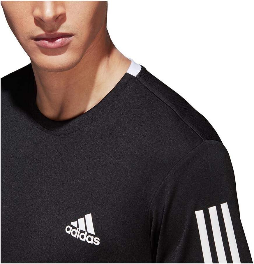 imageadidas Mens Club Tennis 3Stripes TeeCore BlackWhite