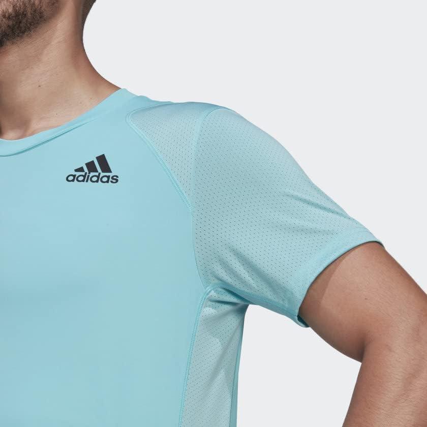 imageadidas Mens Club Tennis 3Stripes TeePulse AquaBlack