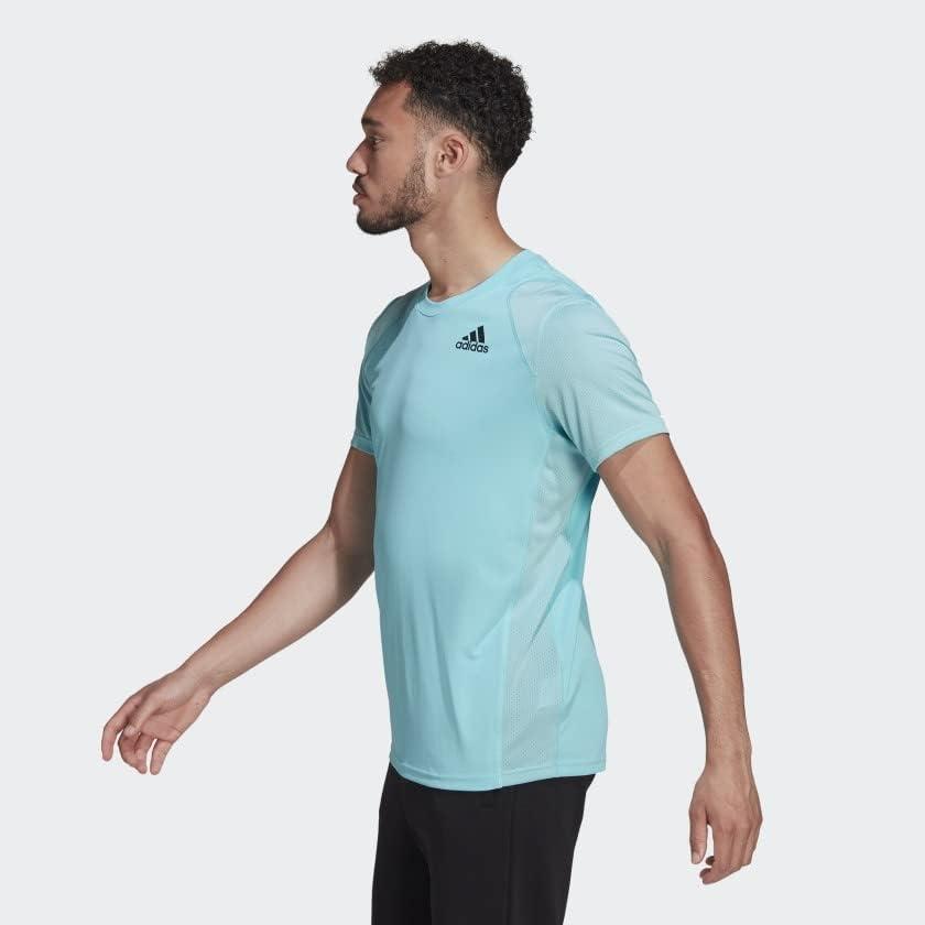 imageadidas Mens Club Tennis 3Stripes TeePulse AquaBlack