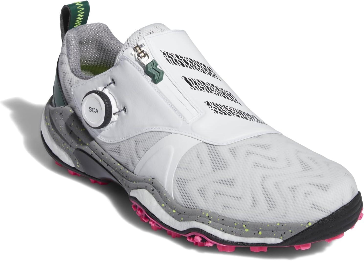 imageadidas Mens CodeChaos BOA 25 Spikeless Golf ShoesFootwear WhiteCore BlackCollegiate Green