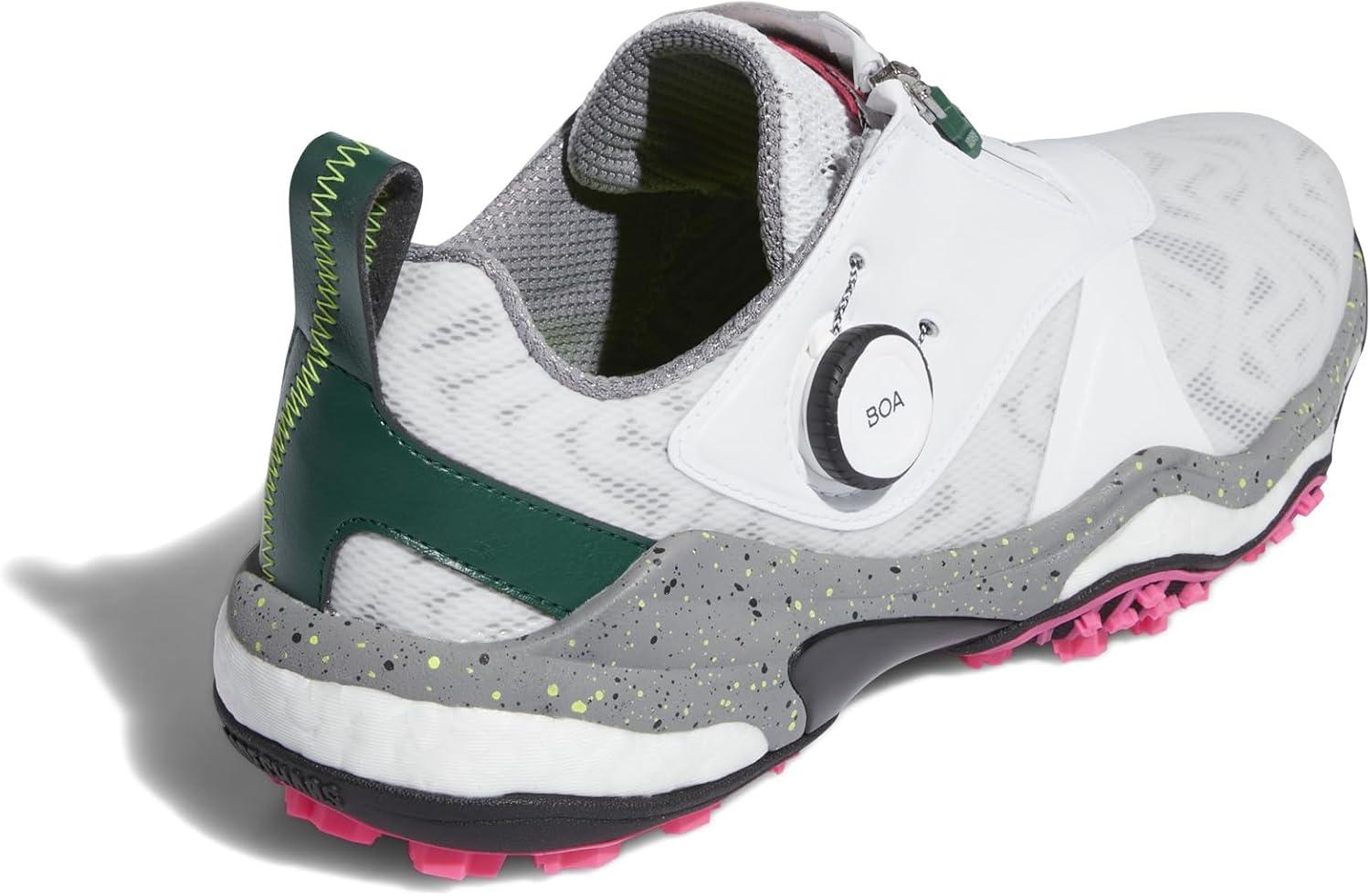 imageadidas Mens CodeChaos BOA 25 Spikeless Golf ShoesFootwear WhiteCore BlackCollegiate Green