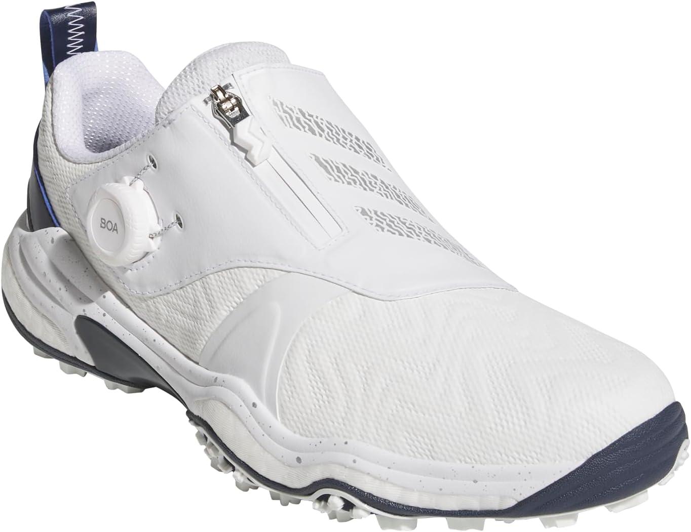 imageadidas Mens CodeChaos BOA 25 Spikeless Golf ShoesFootwear WhiteSilver MetallicCollegiate Navy