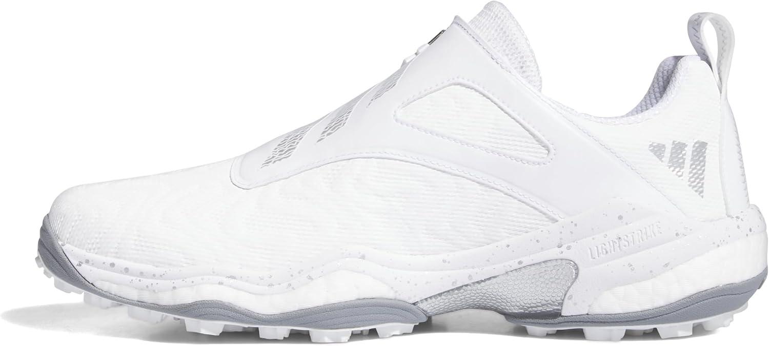 imageadidas Mens CodeChaos BOA 25 Spikeless Golf ShoesFootwear WhiteSilver MetallicGrey Two