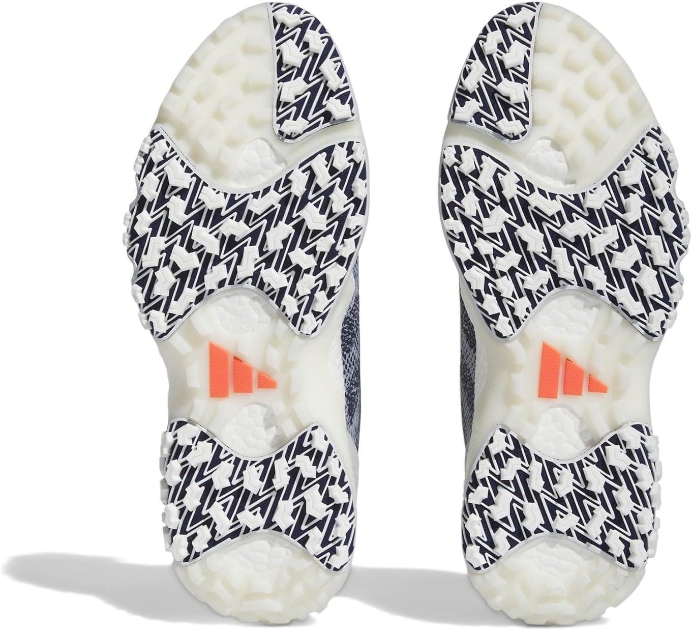 imageadidas Mens Codechaos 22 Spikeless Golf Golf Sneakers Shoes Silver WhiteFootwear WhiteCollegiate NavyBright Red