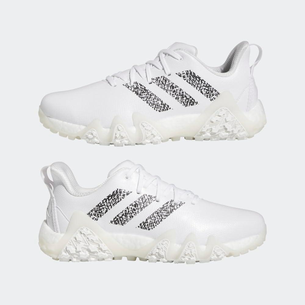 imageadidas Mens Codechaos 22 Spikeless Golf Golf Sneakers Shoes Silver WhiteFootwear WhiteCore BlackCrystal White