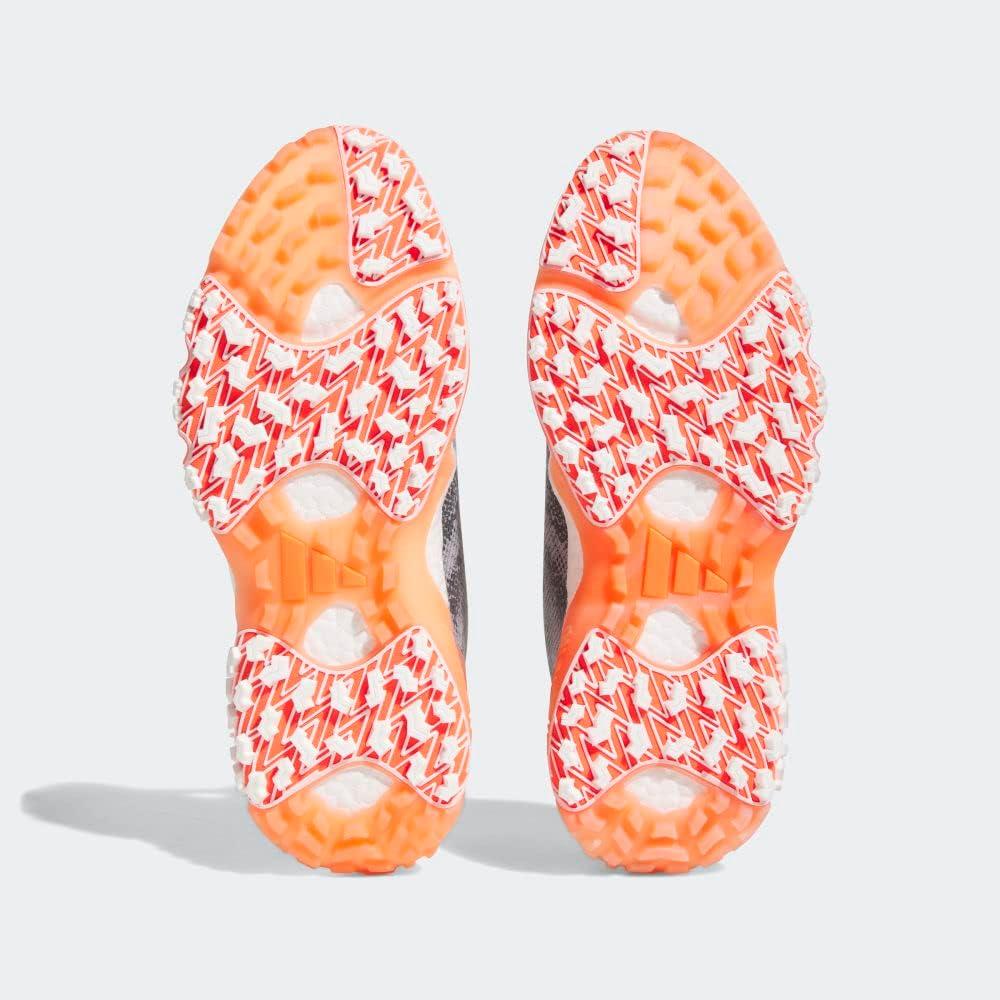 imageadidas Mens Codechaos 22 Spikeless Golf Golf Sneakers Shoes Silver WhiteFootwear WhiteGrey SixSolar Red