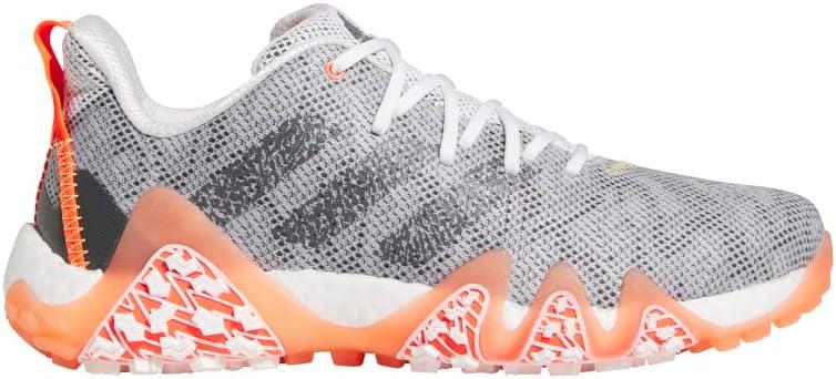 imageadidas Mens Codechaos 22 Spikeless Golf Golf Sneakers Shoes Silver WhiteFootwear WhiteGrey SixSolar Red