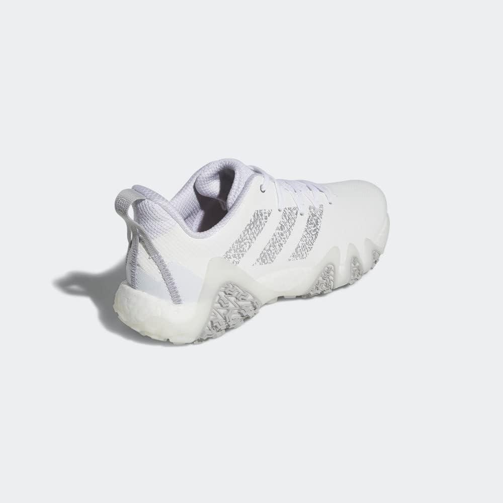 imageadidas Mens Codechaos 22 Spikeless Golf Golf Sneakers Shoes Silver WhiteFootwear WhiteSilver MetallicGrey Two