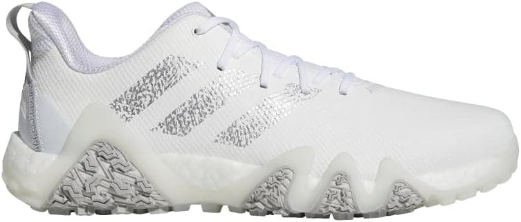 imageadidas Mens Codechaos 22 Spikeless Golf Golf Sneakers Shoes Silver WhiteFootwear WhiteSilver MetallicGrey Two