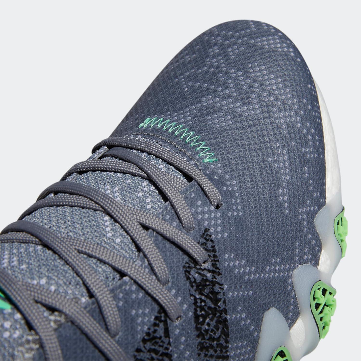 imageadidas Mens Codechaos 22 Spikeless Golf Golf Sneakers Shoes Silver WhiteGrey ThreeCore BlackBeam Green