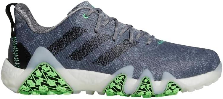 imageadidas Mens Codechaos 22 Spikeless Golf Golf Sneakers Shoes Silver WhiteGrey ThreeCore BlackBeam Green