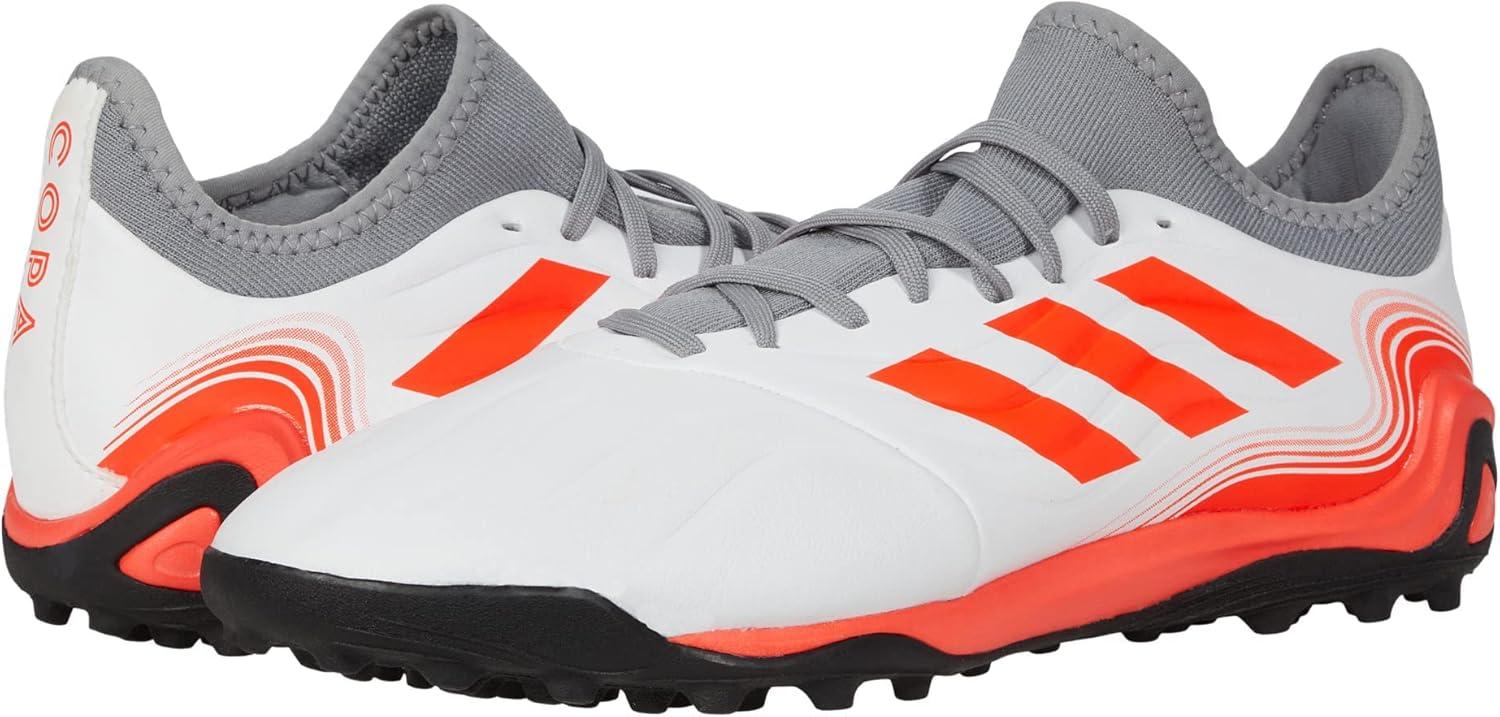imageadidas Mens Copa Sense3 Turf Soccer ShoesWhiteSolar RedIron Metallic