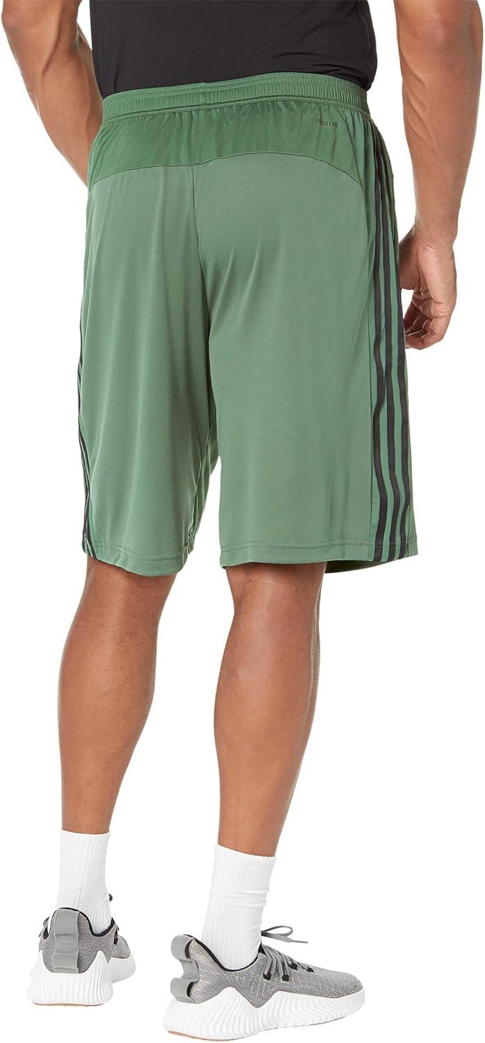 imageadidas Mens Designed 2 Move 3Stripes Primeblue ShortsGreen OxideBlack