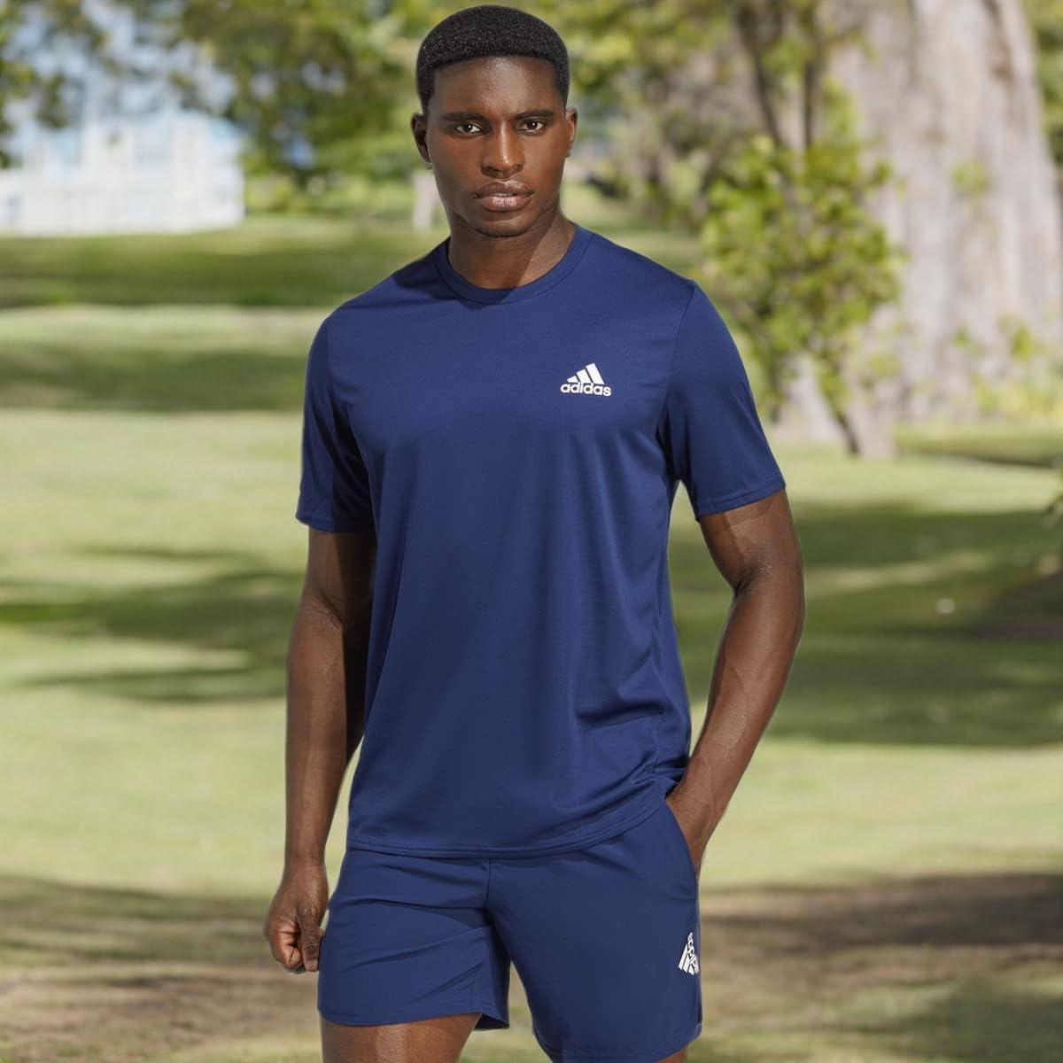 imageadidas Mens Designed 4 Movement TeeDark BlueWhite