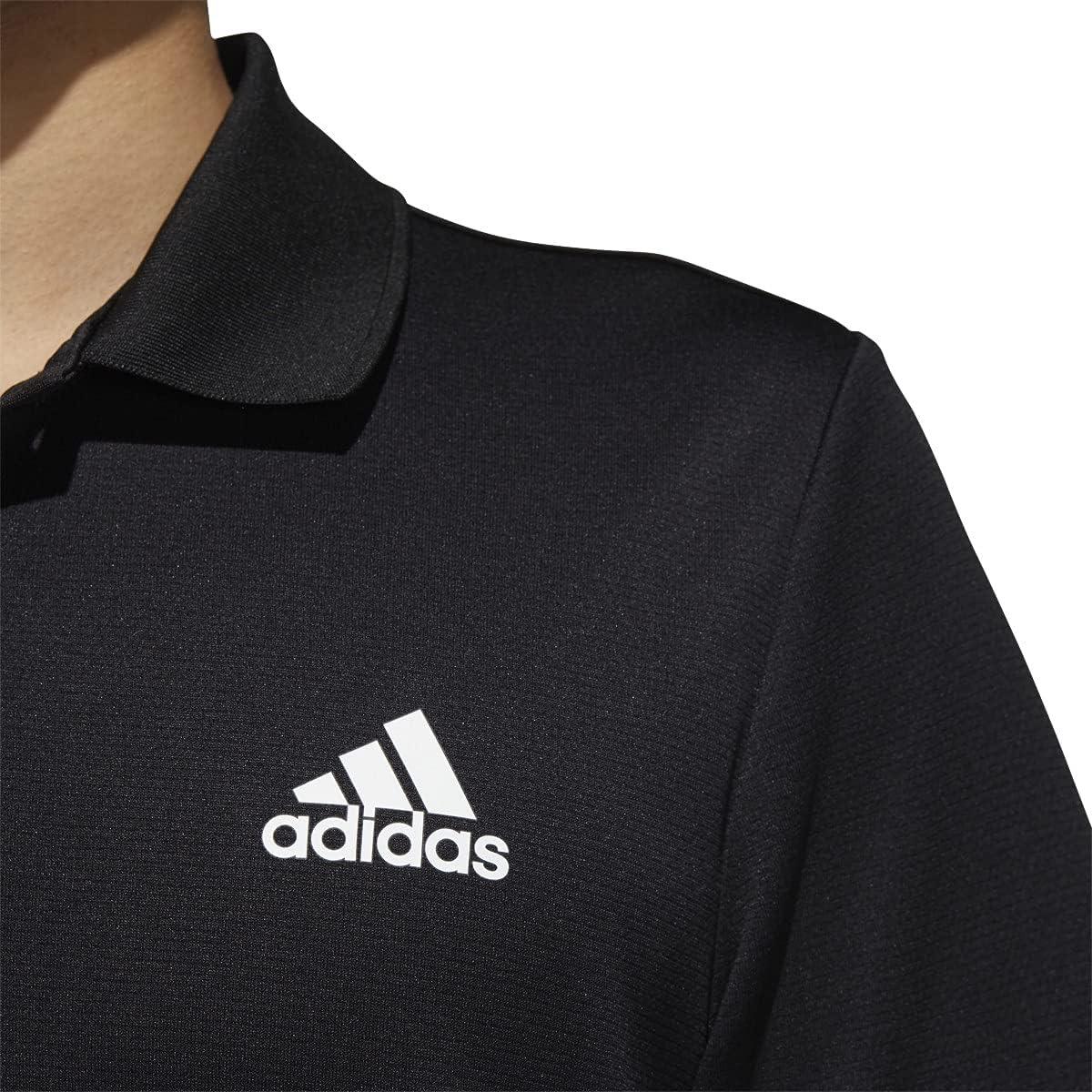imageadidas Mens Designed to Move 3Stripes Polo ShirtBlackWhite