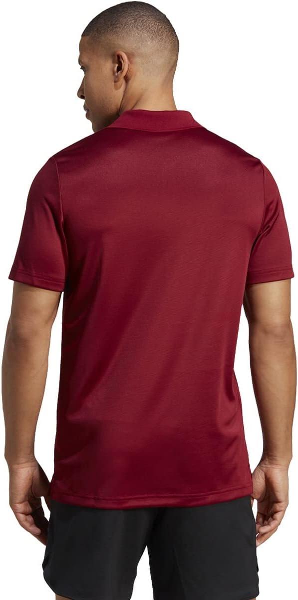 imageadidas Mens Designed to Move 3Stripes Polo ShirtCollegiate BurgundyBlack