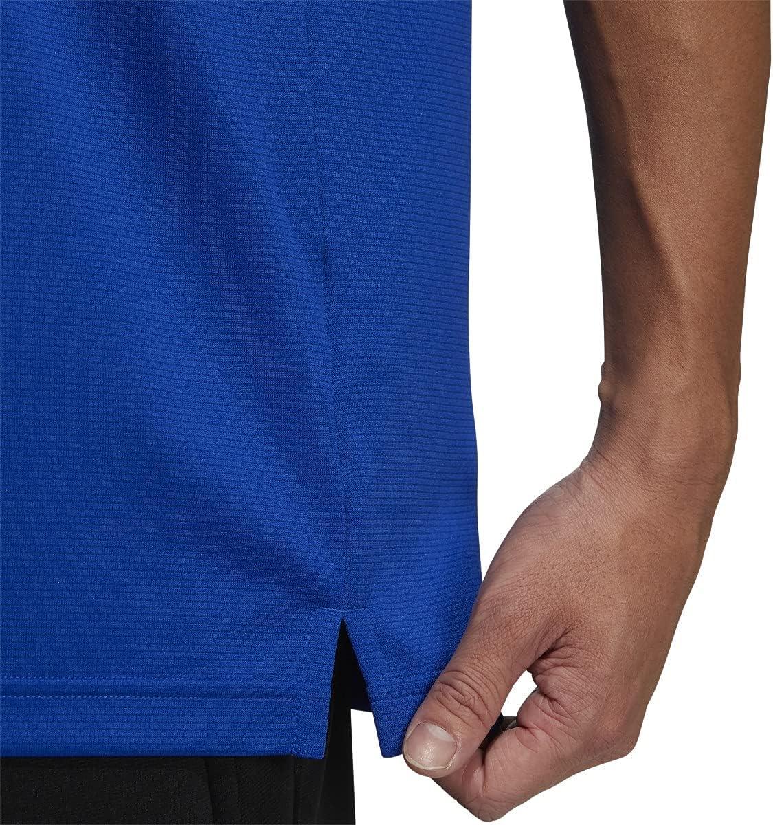 imageadidas Mens Designed to Move 3Stripes Polo ShirtRoyal Blue