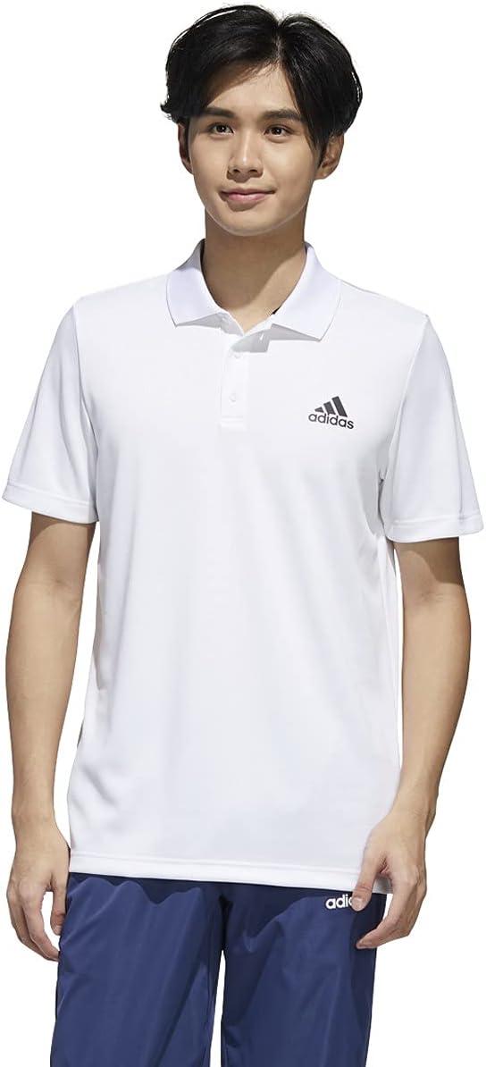 imageadidas Mens Designed to Move 3Stripes Polo ShirtWhiteBlack