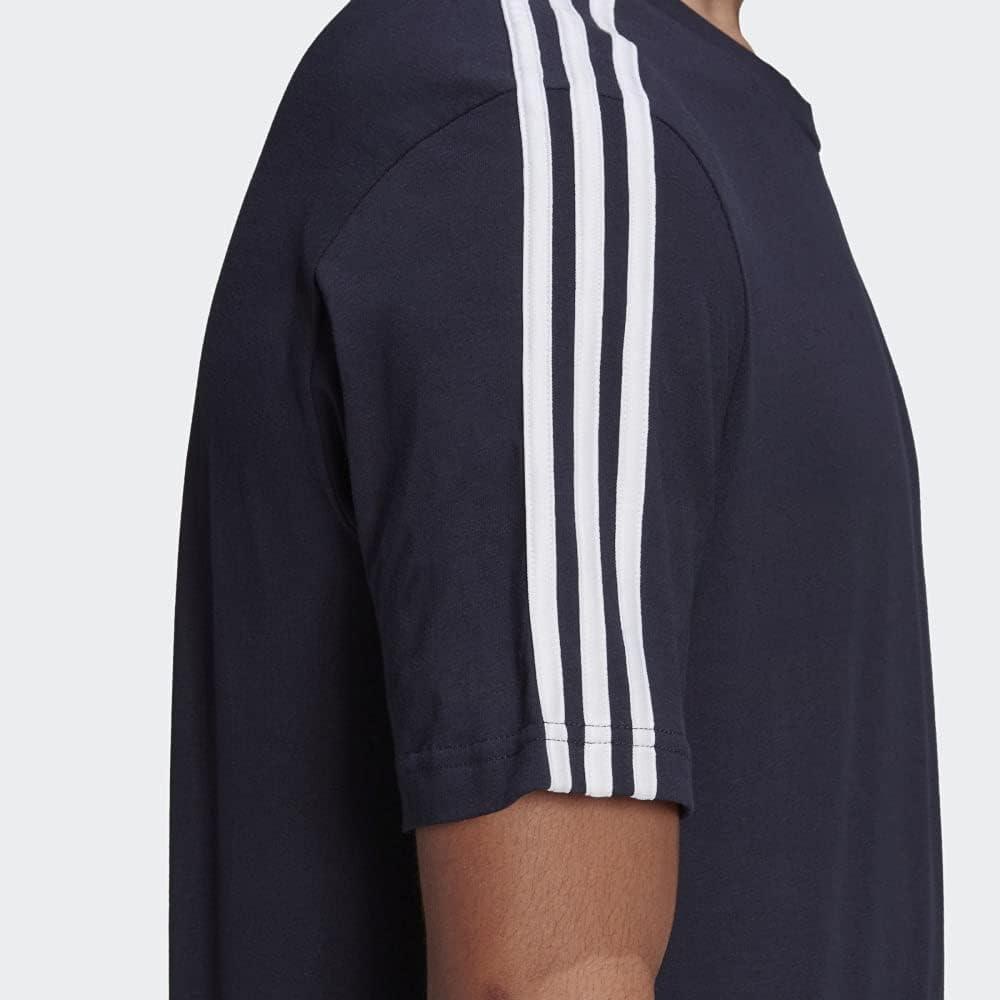 imageadidas Mens Essentials 3stripes TeeLegend Ink