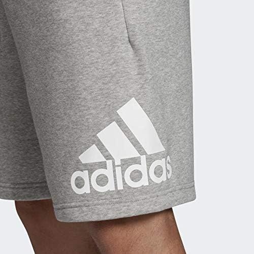 imageadidas Mens Loungewear Must Haves Badge of Sport ShortsMedium Grey HeatherWhite